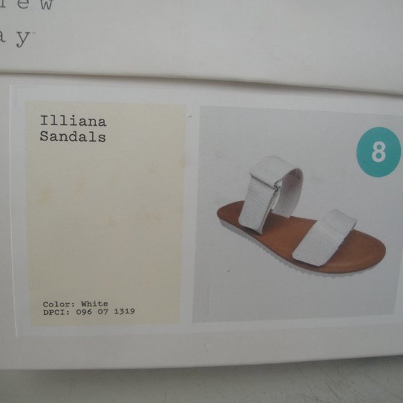 A New Day Illiana Sandal 2 Band Style for a adjustable fit White Ladies … - Picture 2 of 8